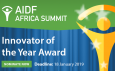 AIDF are pleased to open nominations for the Africa Innovator of the Year Award 2019!